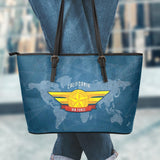 AF-CA Large Leather Tote Bag