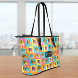 Bulldog Large Leather Tote Bag
