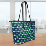 Seattle Nurse Large Leather Tote Bag