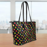 Bitmap Fruit Large Leather Tote