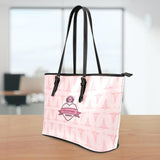 MS Nurse Pink Large Leather Tote Bag