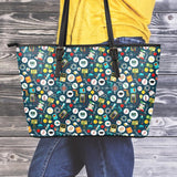 Teacher Small Leather Tote Bag