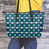 Seattle Nurse Small Leather Tote Bag