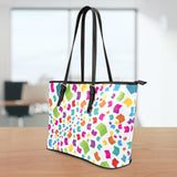 Books Small Leather Tote Bag