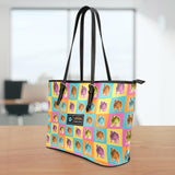 Bulldog Small Leather Tote Bag
