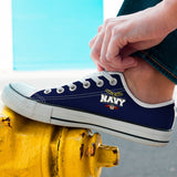 Navy Low Cuts