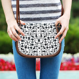 Cats White Saddle Bag